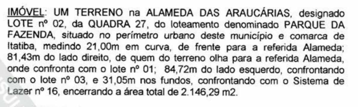 Terreno no Condomínio Parque da Fazenda — foto 3